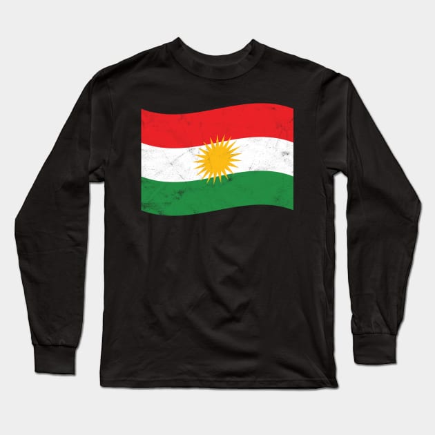 Flag star Free Kurdistan Long Sleeve T-Shirt by avshirtnation